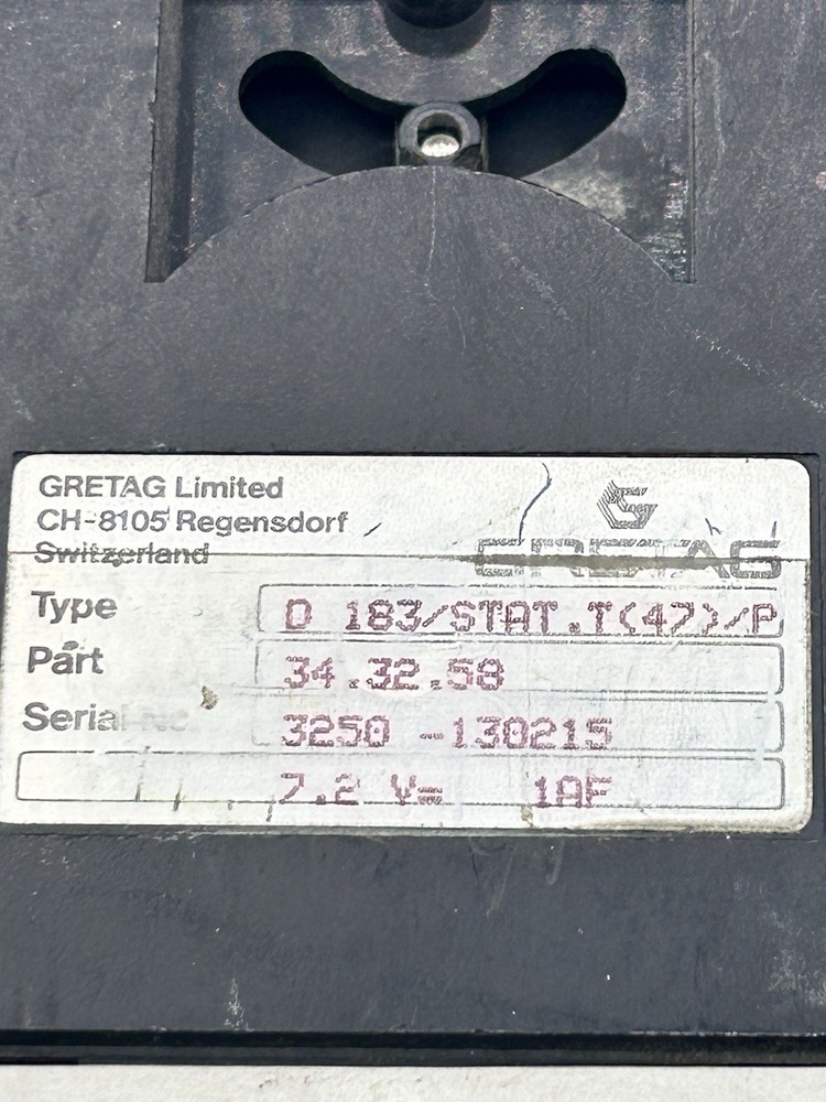 GRETAG D 183/STAT.T(47)/P 34.32.58 UNTESTED