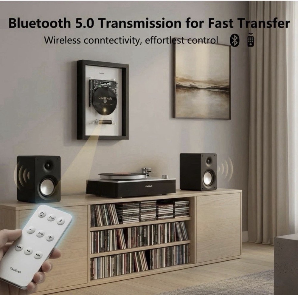 Cool Geek Audio Frame CD Player NEW