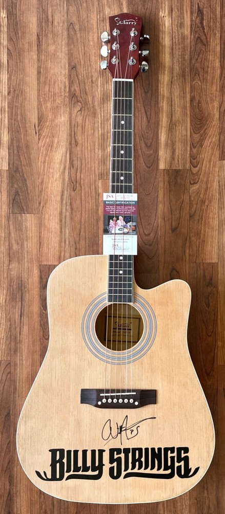 BILLY STRINGS Signed Guitar JSA COA Dust in a Baggie Taking Water