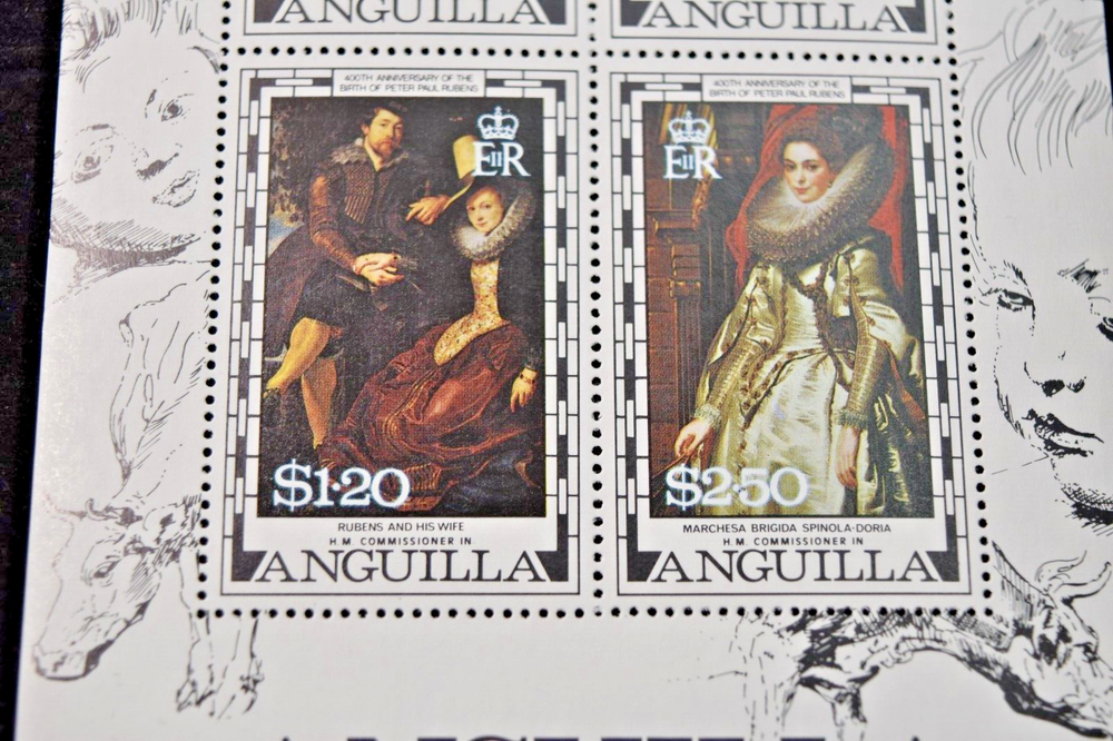 ANGUILLA 1977 RUBENS M/S S304a MNH