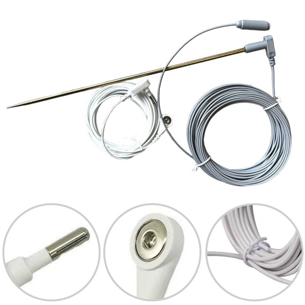 30cm Grounding Rod Kit with Two Wires for Secure Electrical Connection