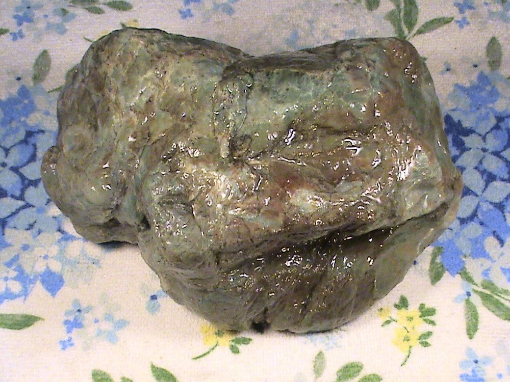 Green Chalcedony Jasper Agate, Solid Rough Lapidary Rock, 5 LBS, 8 OZ, #352