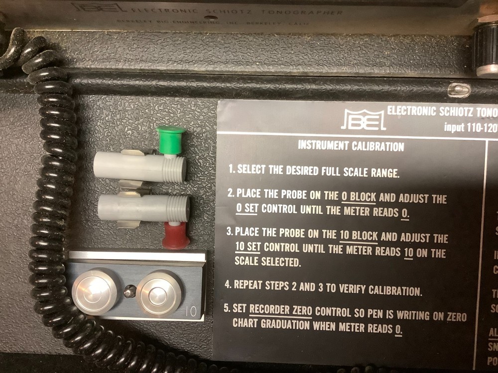 BE Electronic Schiotz Tonographer Model 720