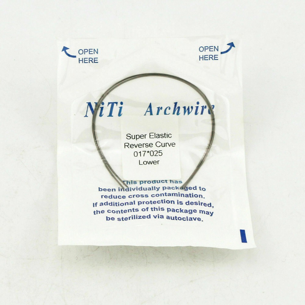 Dental Reverse Curve Arch Wire Niti Super Elastic Round/Rectangular True Form