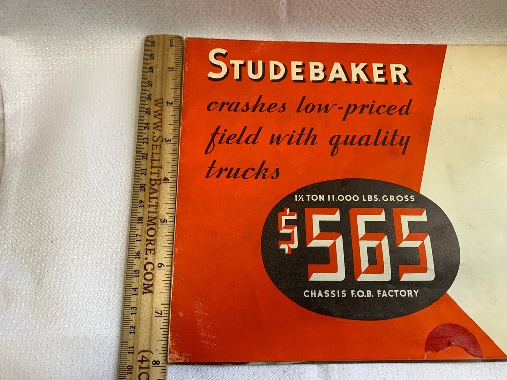 Vtg Studebaker Catalog Quality Trucks New Vehicle Features Chassis