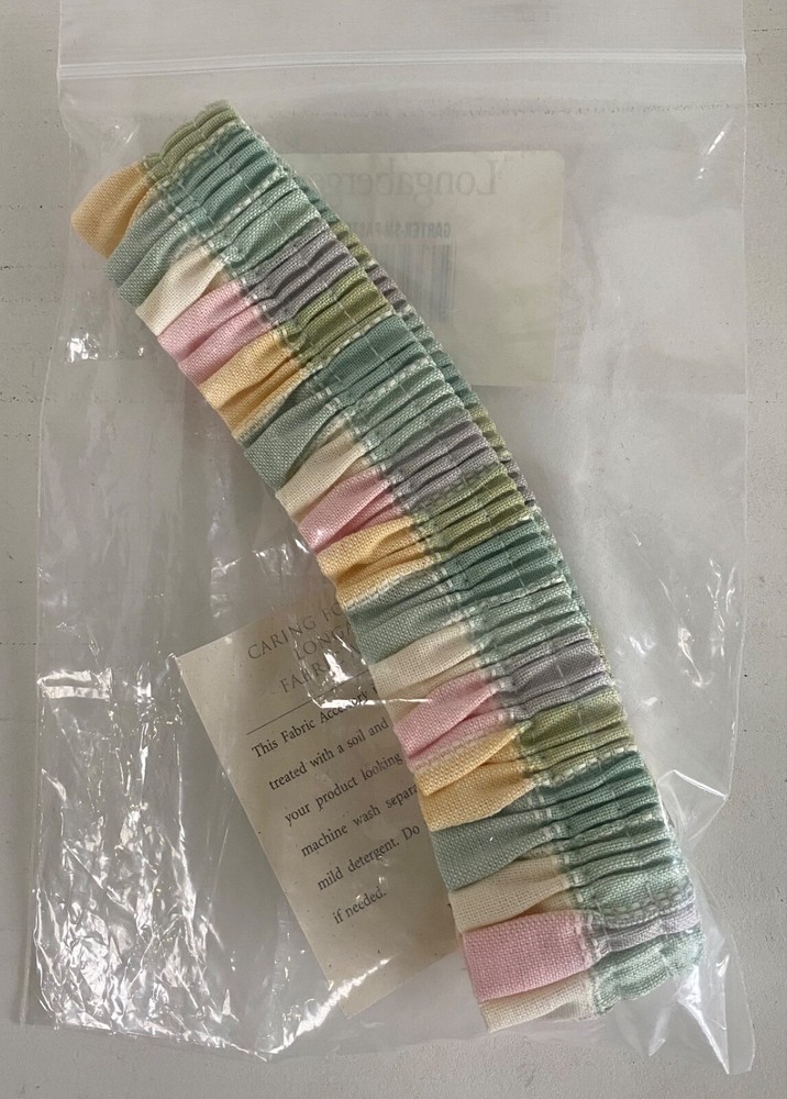 Longaberger Garter Pastel Plaid Small