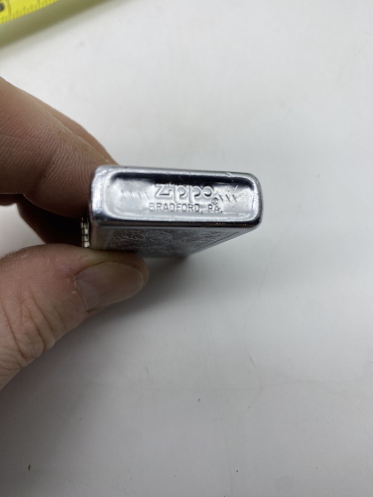 Zippo LIGHTER Used With ALAN engraved Nice User