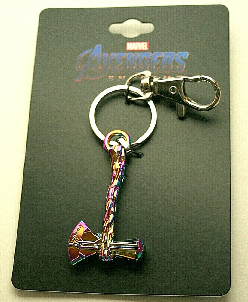 Marvel Comics Mighty Thor Infinity War Stormbreaker Axe Rainbow KeyChain New MOC