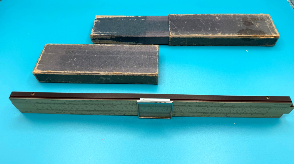 Blundell BAKELITE Model E.3. Slide Rule + Original Box