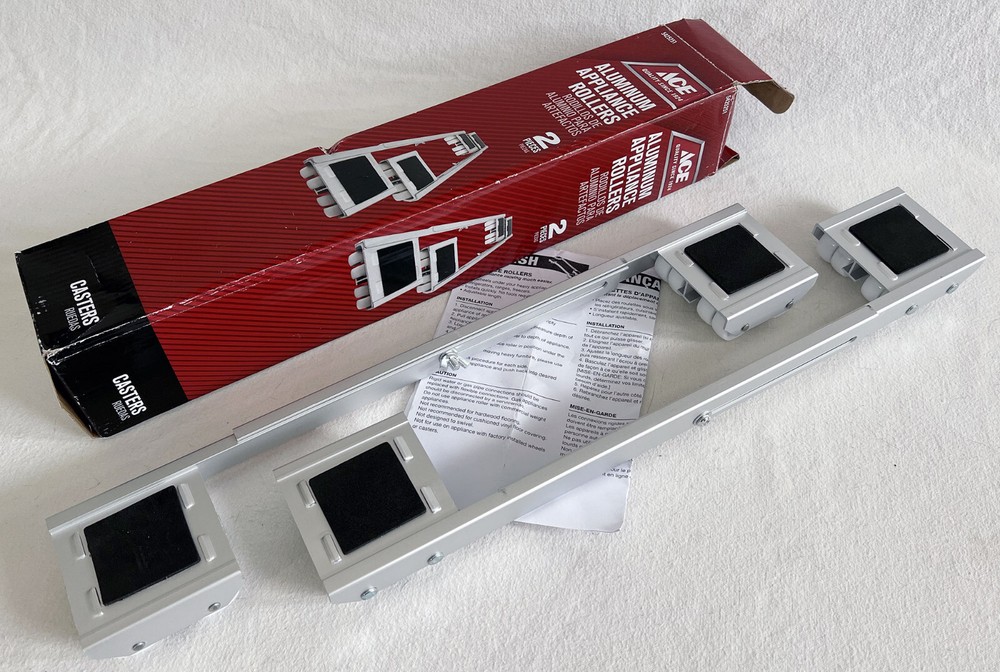 Ace Hardware Aluminum Appliance Rollers #5425251 NEW