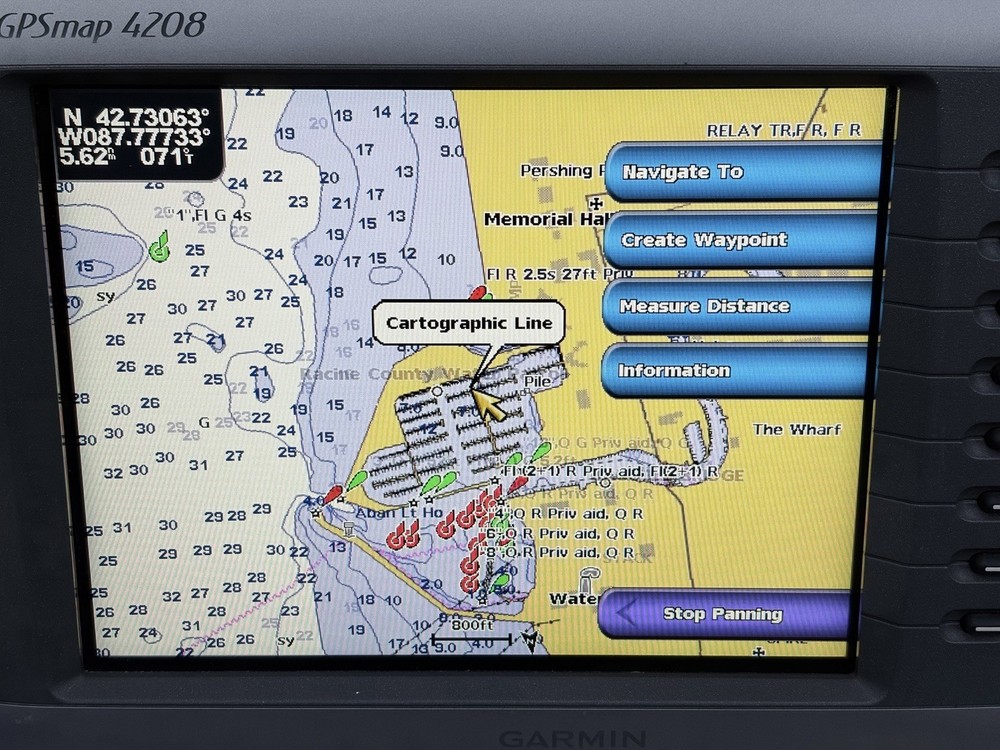 Garmin GPSmap 4208 GPS Chartplotter Multifunction Display - Tested & Working!
