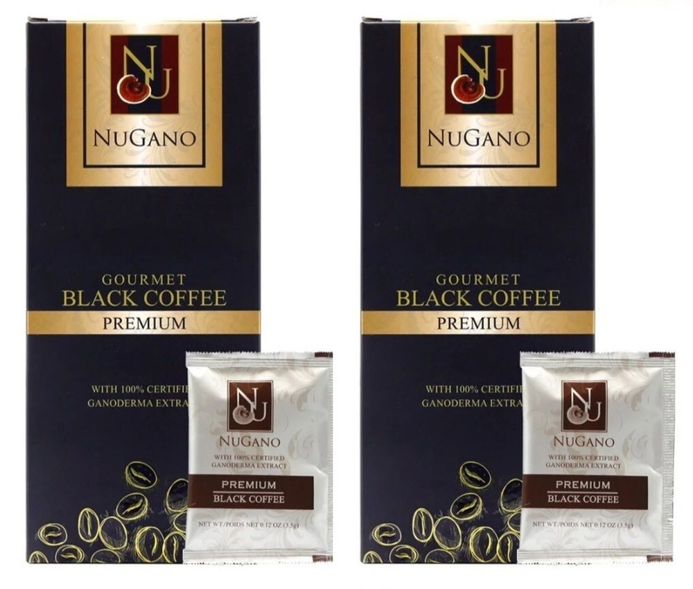 2x Nugano Black Coffee Premium 100% Organic Ganoderma