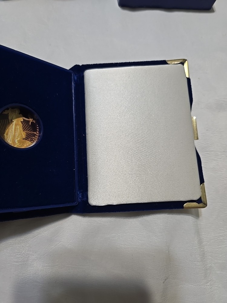 Gold American Eagle One Tenth Half Oz Coin Box Only No Coin Repurpose/Replace