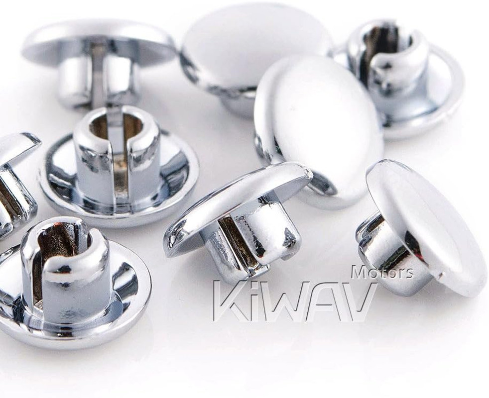 Motorcycle round Bolt Cap Screw Cover Plug Chrome for 6Mm Thread Allen