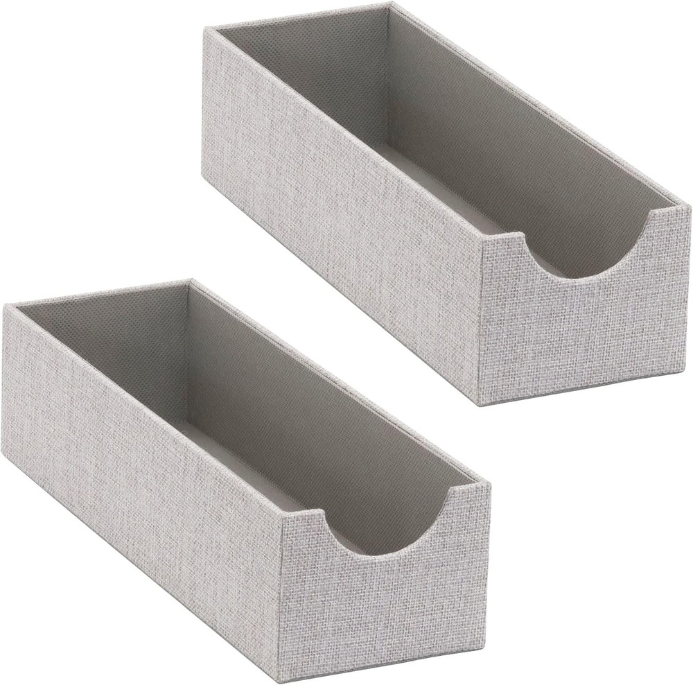 Narrow Organizer Tray 2 Pack, Gray