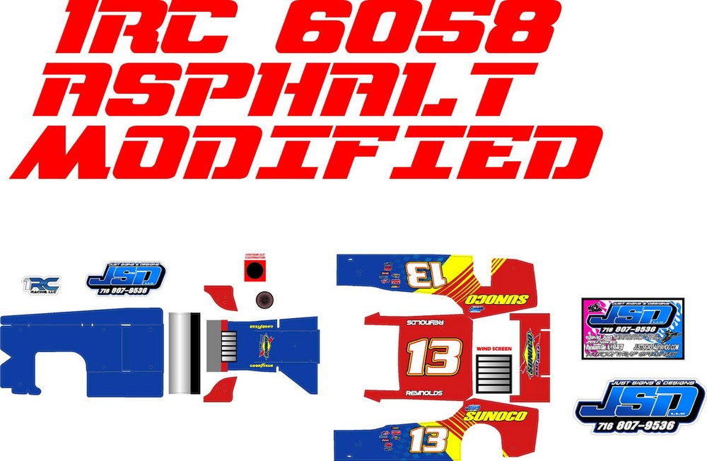 1RC ASPHALT MODIFIED 1RC6058 WRAP SUNOCO THEME