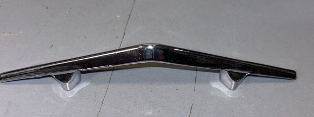 Chrome Plated Chevron Cabinet Door Handle Pull. 3” Hole Pattern