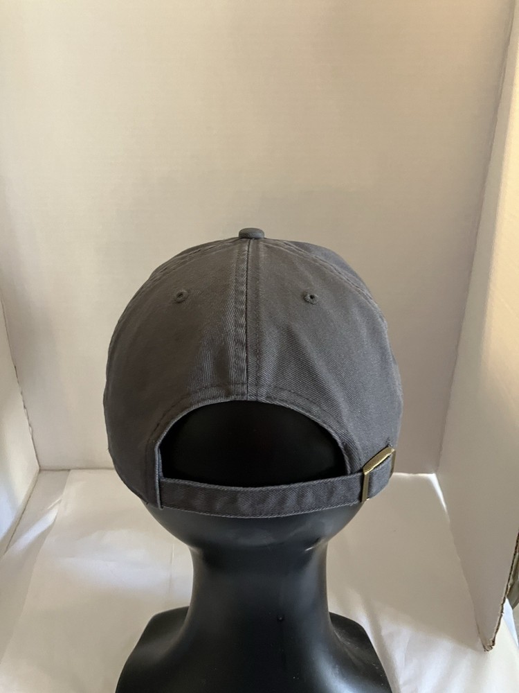 NASA Strap Back Gray Embroidered Patch Cotton Hat