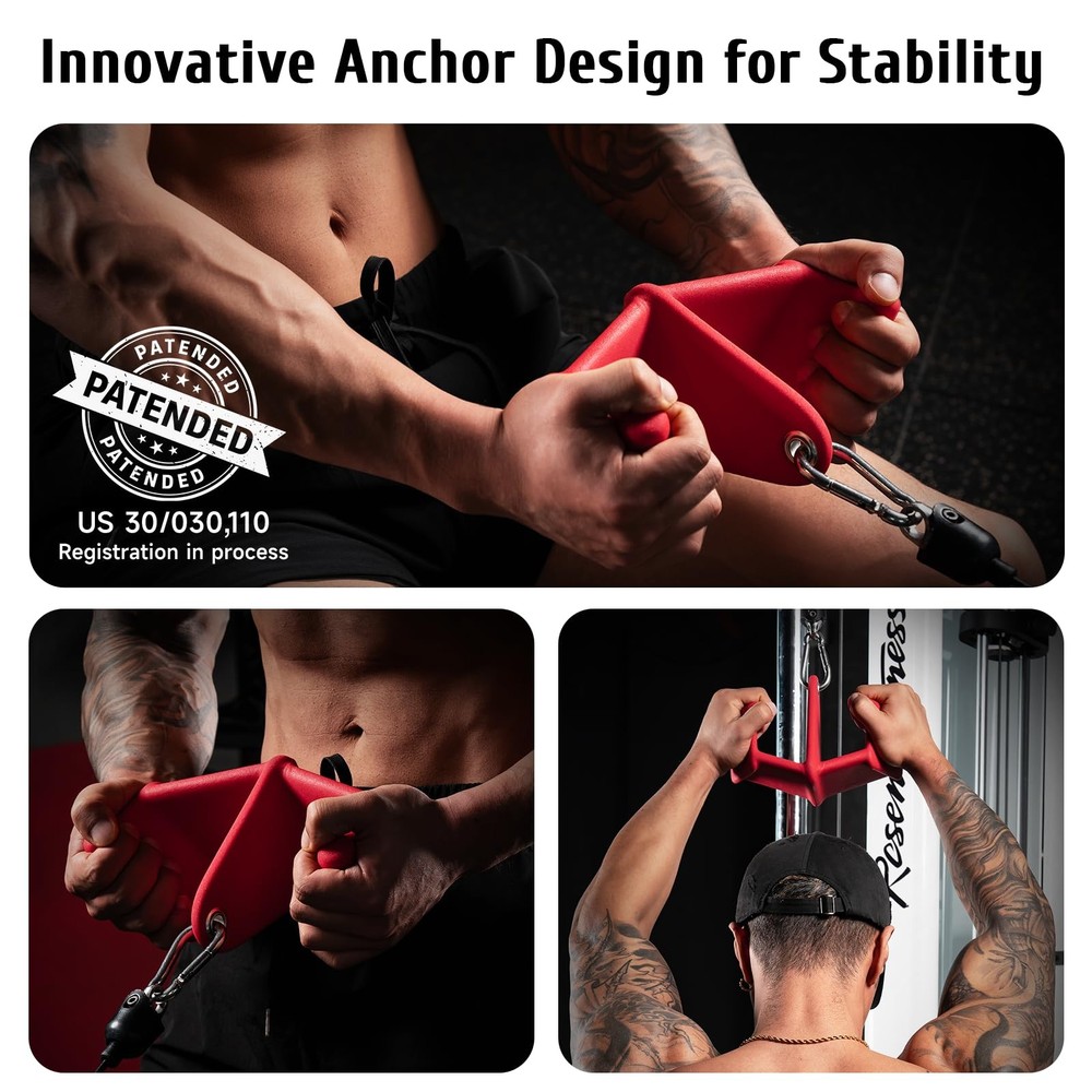 LAT Pull Down Bars Set, Triangular Stability LAT Pulldown Attachments with 8 ...