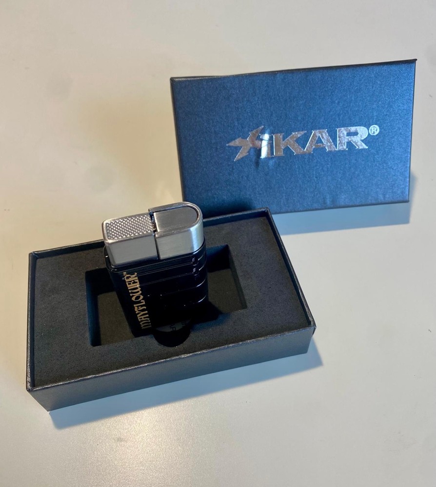 XIKAR Mayflower Cigar Lighter - Windproof Refillable Butane Torch - Rare Design