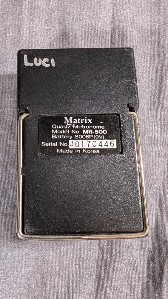 Matrix MR-500 Quartz Metronome (tested working)