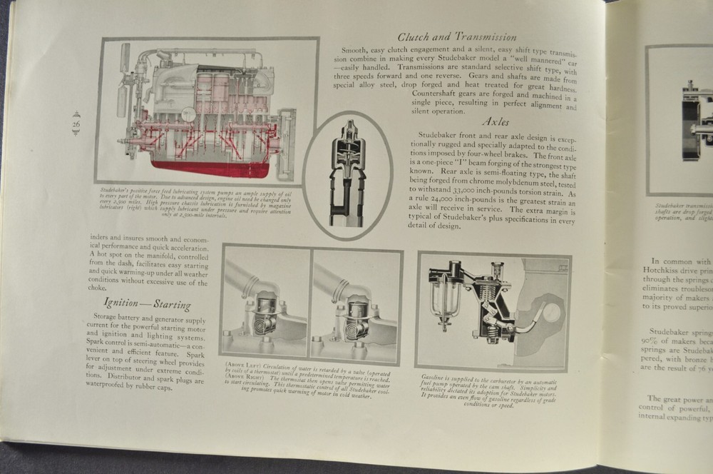 1928 Studebaker Catalog Commander Dictator President 8 Nice Original Late 28