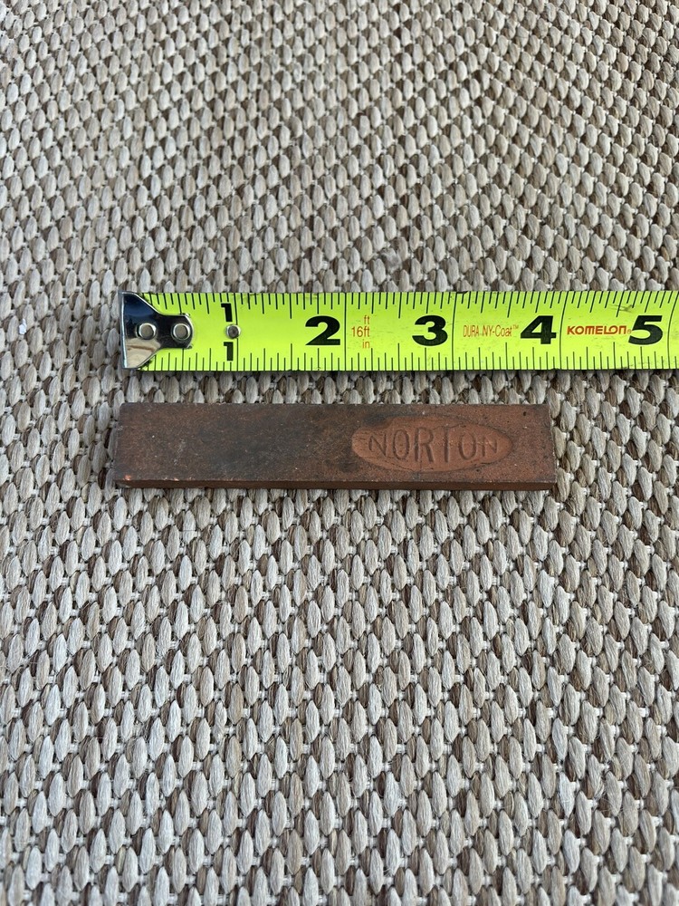 VTG Norton I Stone Sharpening Edge Tool Cast Iron