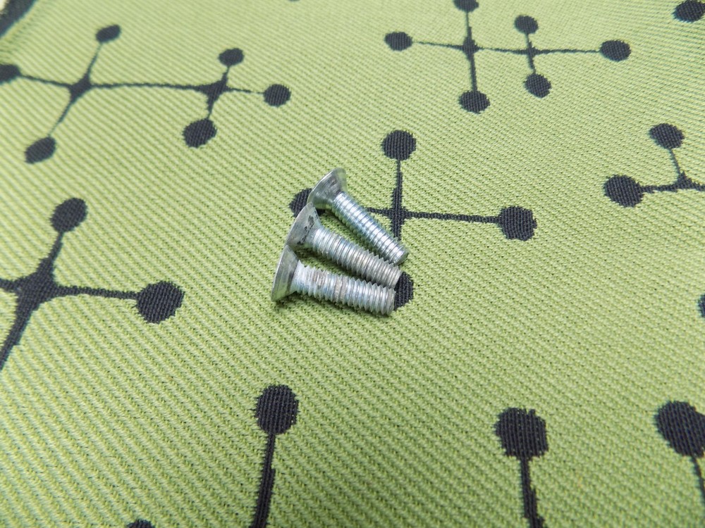 3 - Herman Miller Eames 2nd generation Aluminum Group Armrest Screws