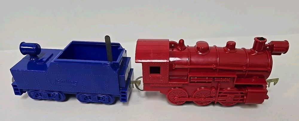 SCHILLING ELECTRIC 4 PIECE PLASTIC TRAIN SET BOXED AS IS UNTESTED READ