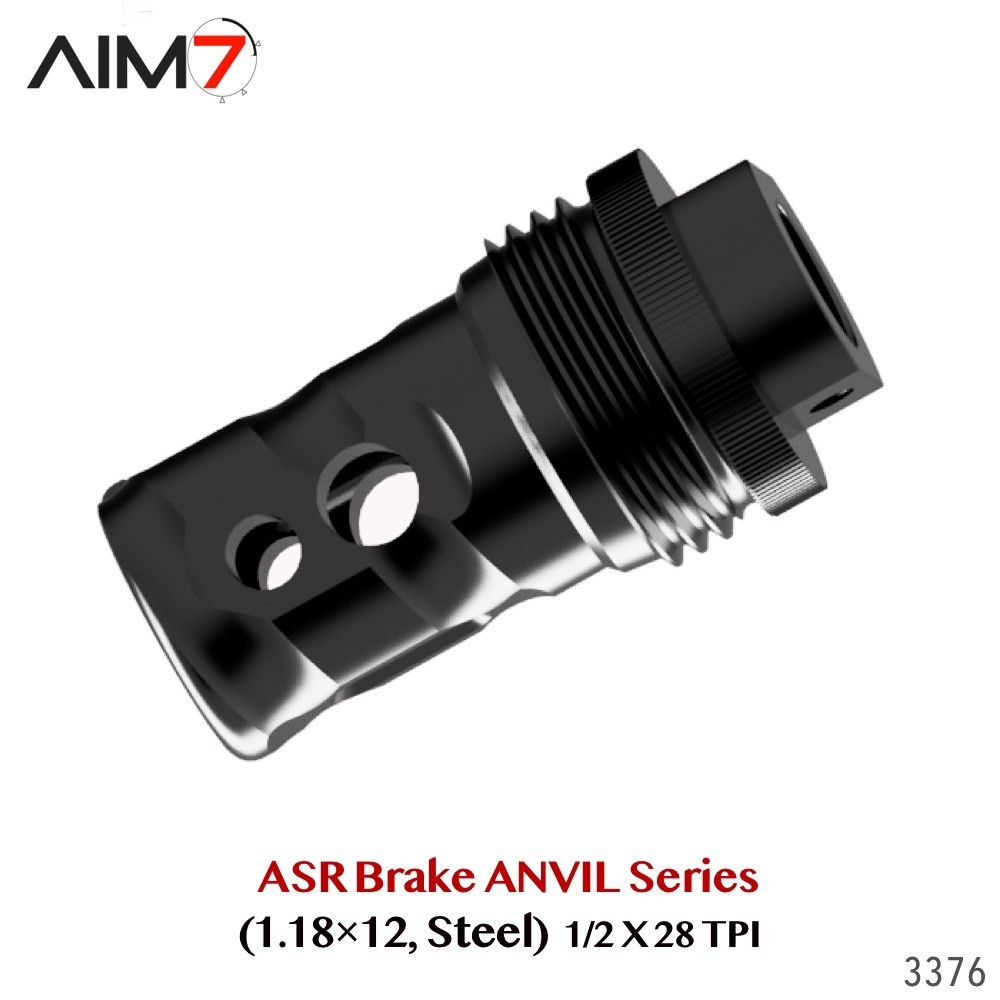 AIM7 ANVIL  BRAVO Muzzle Brake 1/2x28 Threads 1-1/8x12