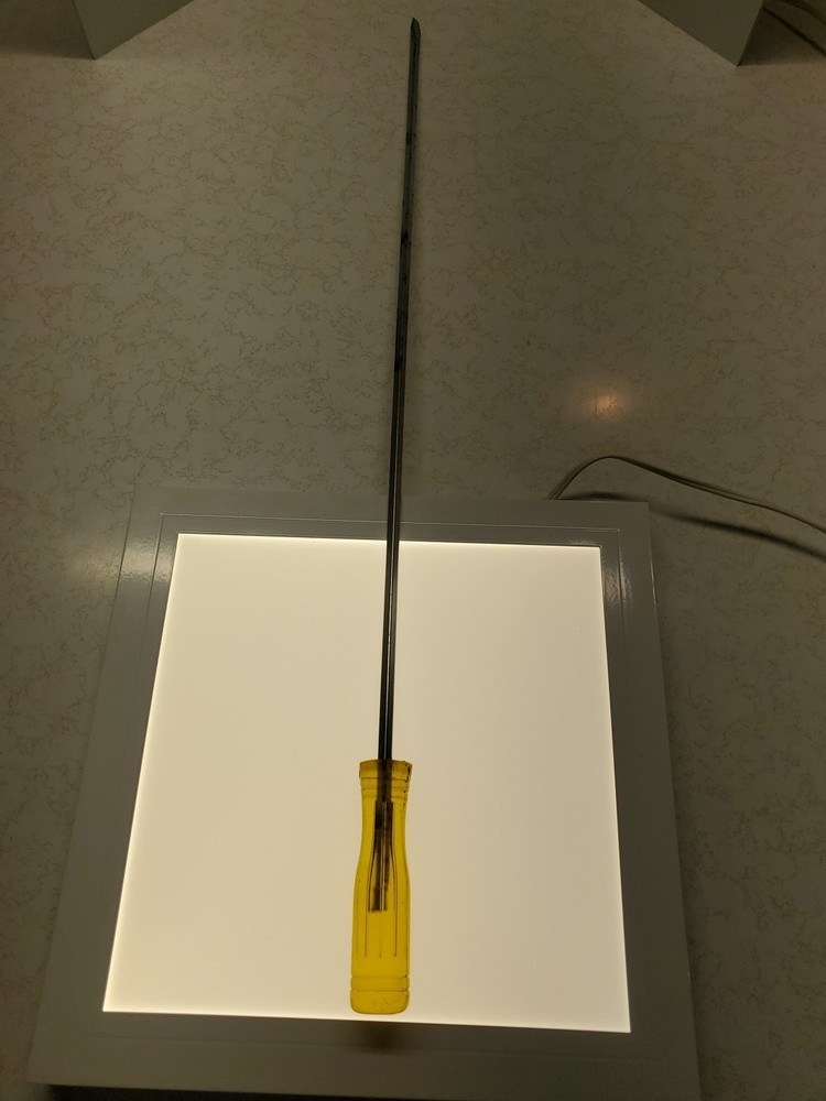 Vintage Giant 28-3/8 inch Yellow Translucent Handle Screwdriver