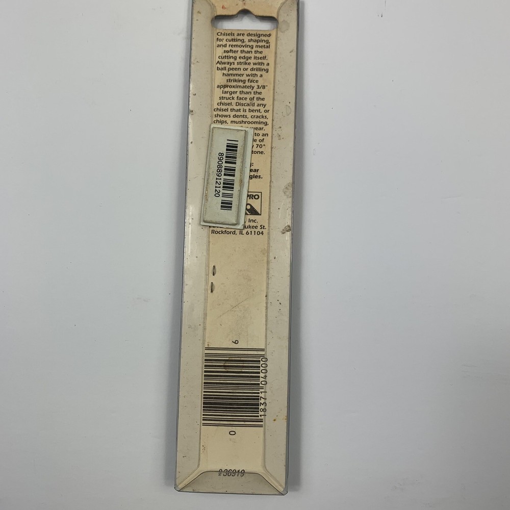 DASCO PRO 400-0 1/4" COLD CHISEL USA MADE TOOL