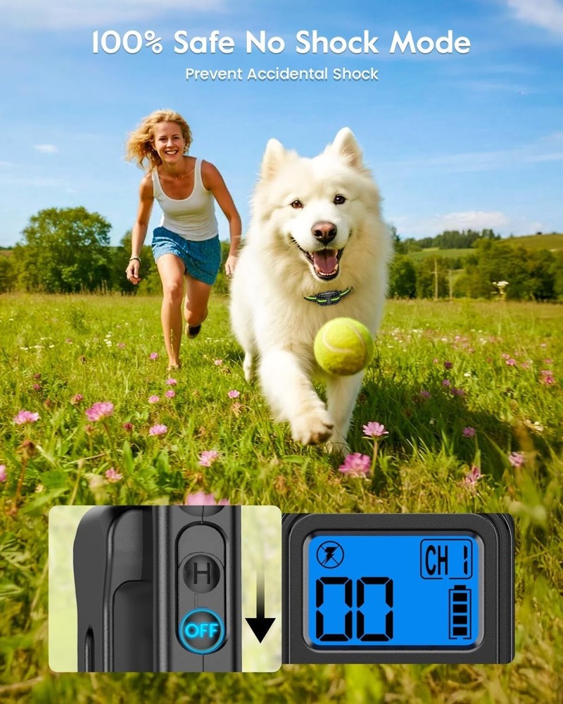 Remote Dog Shock Collar with 7 Modes & 4200Ft Range - Safe & Effective Training