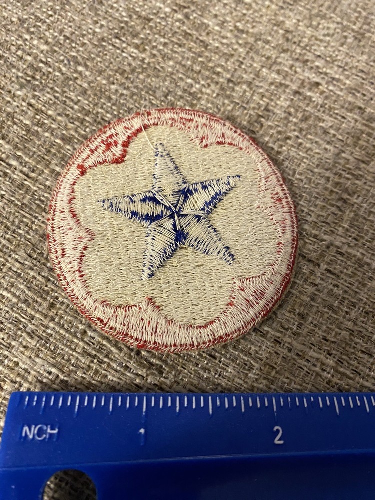US Army Service Forces Patch Blue Star WWII INV5575