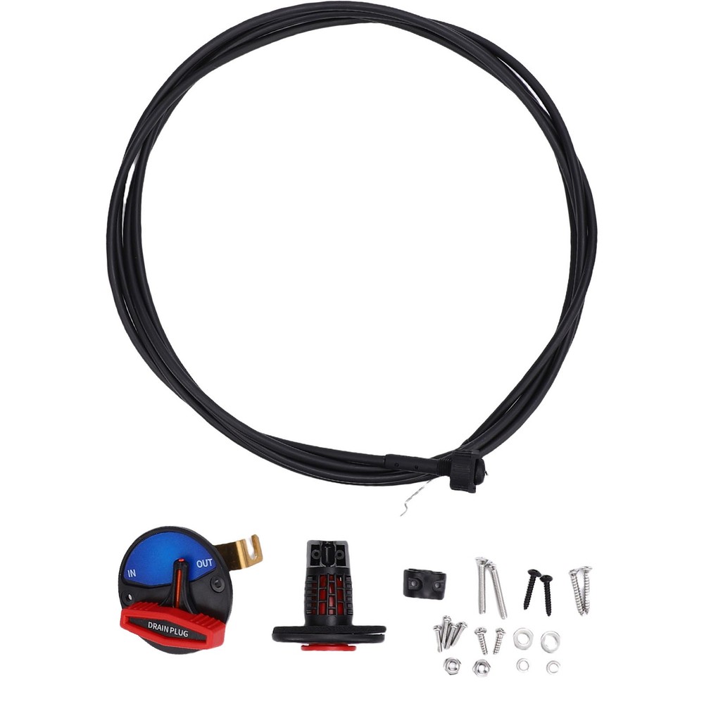 FLOW RITE REMOTE DRAIN PLUG & CONTROL VALVE 3M CONTROL CABLE FOR MARINE BOAT USA