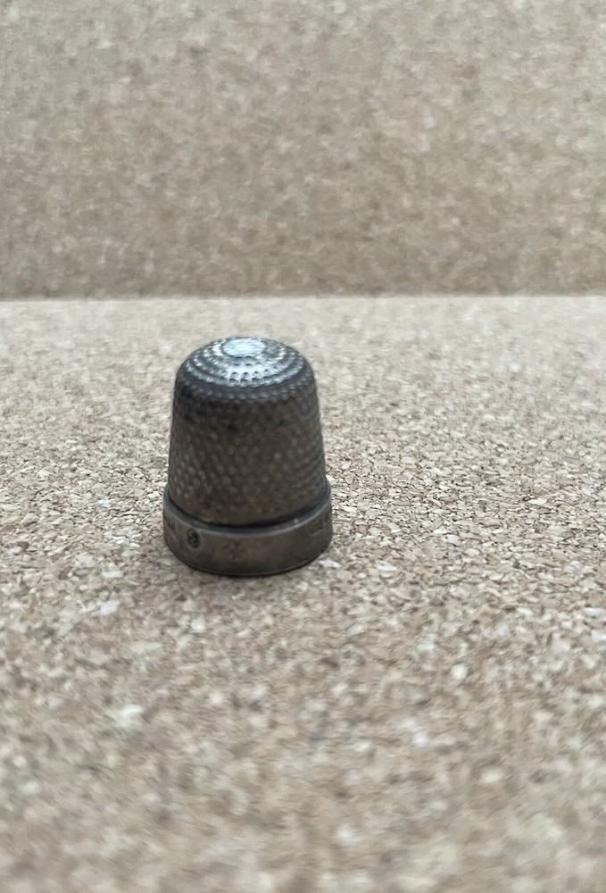 antique sterling silver thimble