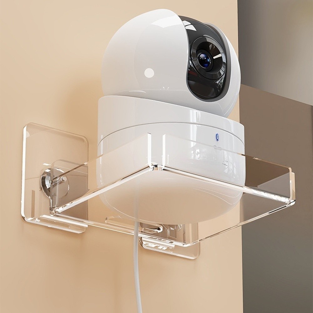 Acrylic Camera Mount Bracket Wall Shelf No Drill Stable Load Bearing Design