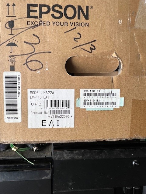 Epson LightScene EV-110 Laser Projector - White - OPEN BOX/UNUSED
