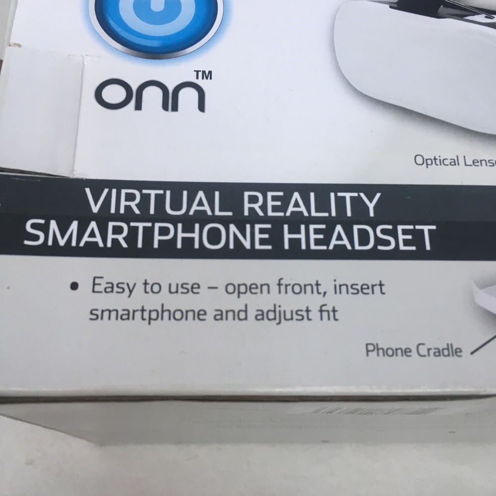 ONN White Virtual Reality VR Smartphone Headset for Apple or Android