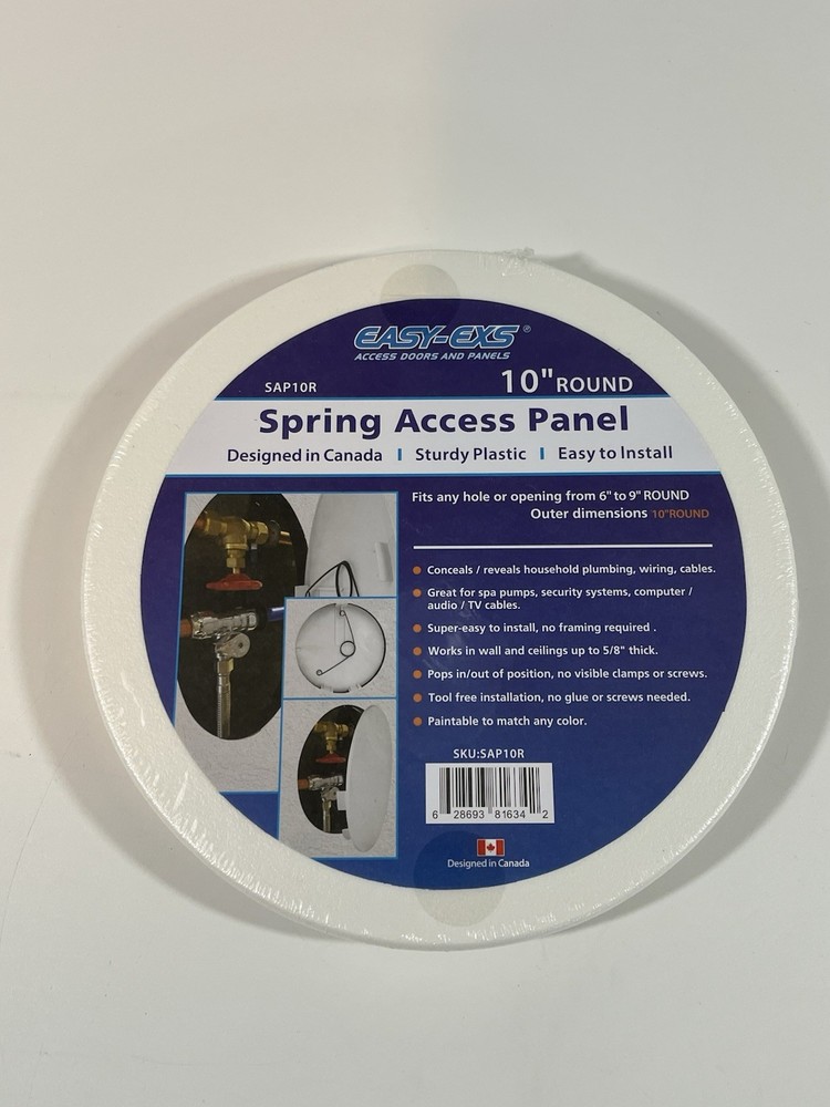 Easy-Exs 10 Inch Round Spring Access Panel SAP10R Plastic