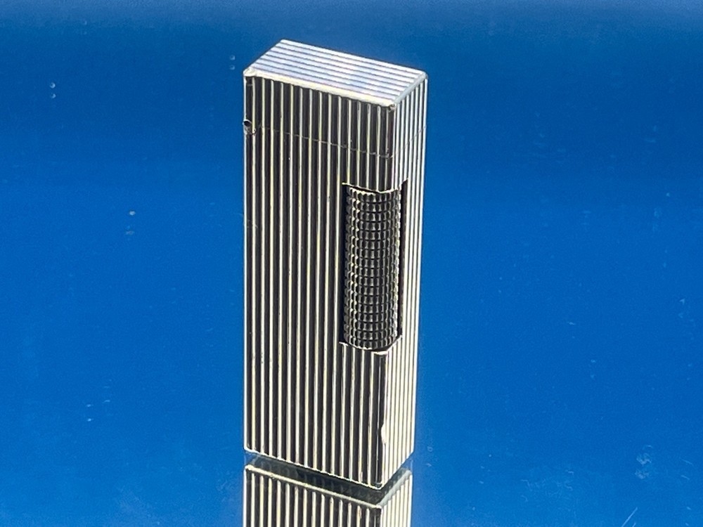 1982 Dunhill Rollagas Silver Filled Line Pattern ,Butane Lighter