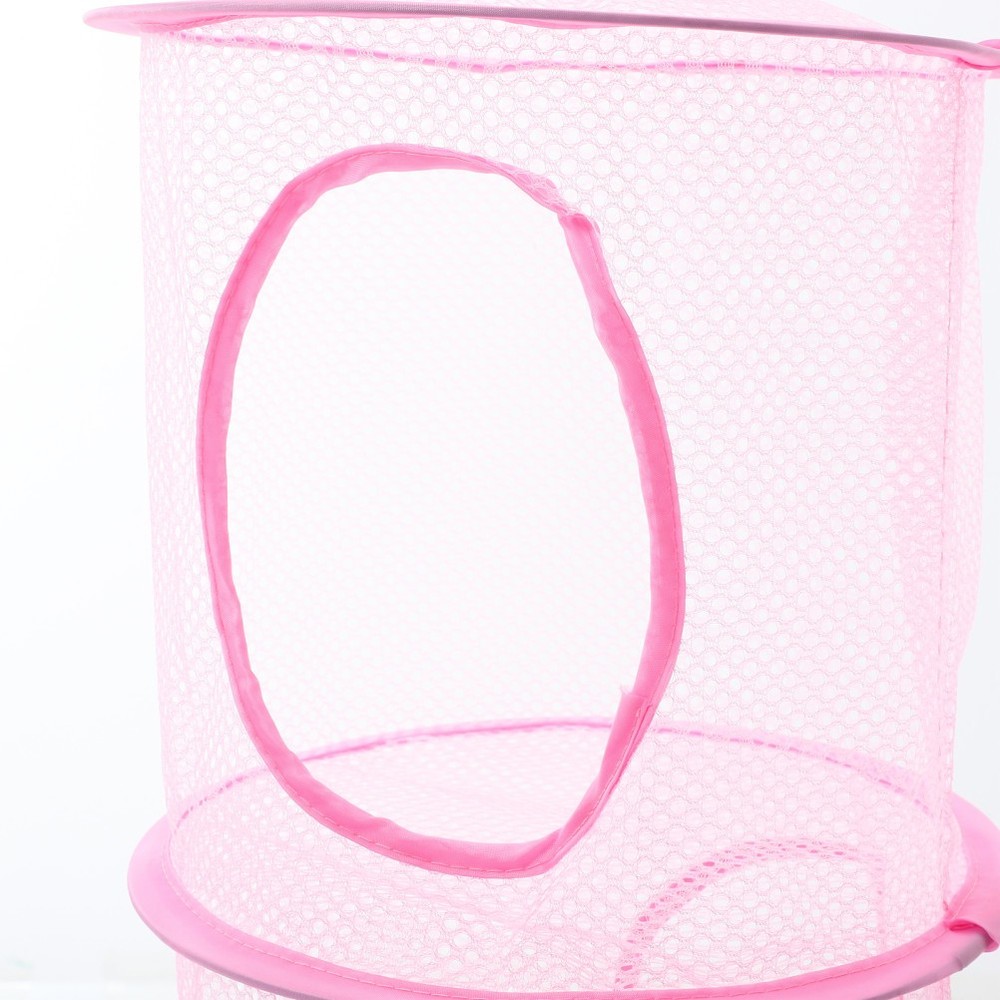 2 Pcs Hanging Mesh Storage Net Multi Layer Drying Basket For Socks Clothes
