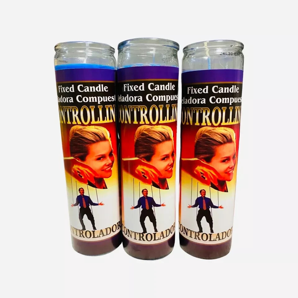 Set 3x Veladora CONTROLADORA - CONTROLLING Fixed Candle,Para Dominar y Control