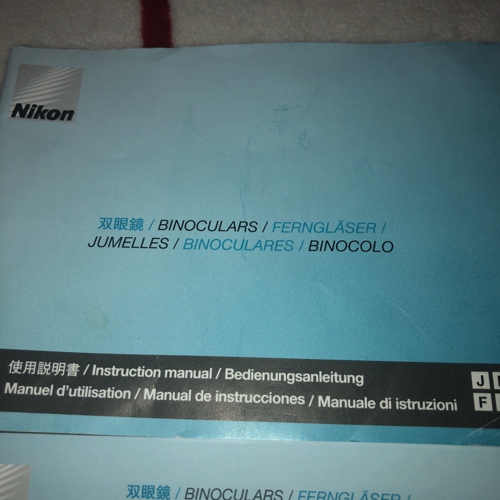 NIKON BINOCULAR Owners Instruction Manual And Product Guide