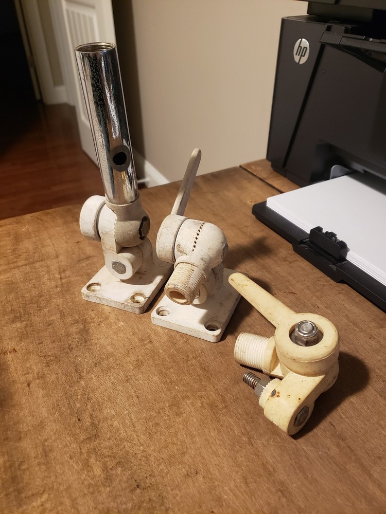 3 marine vhf antenna mounts