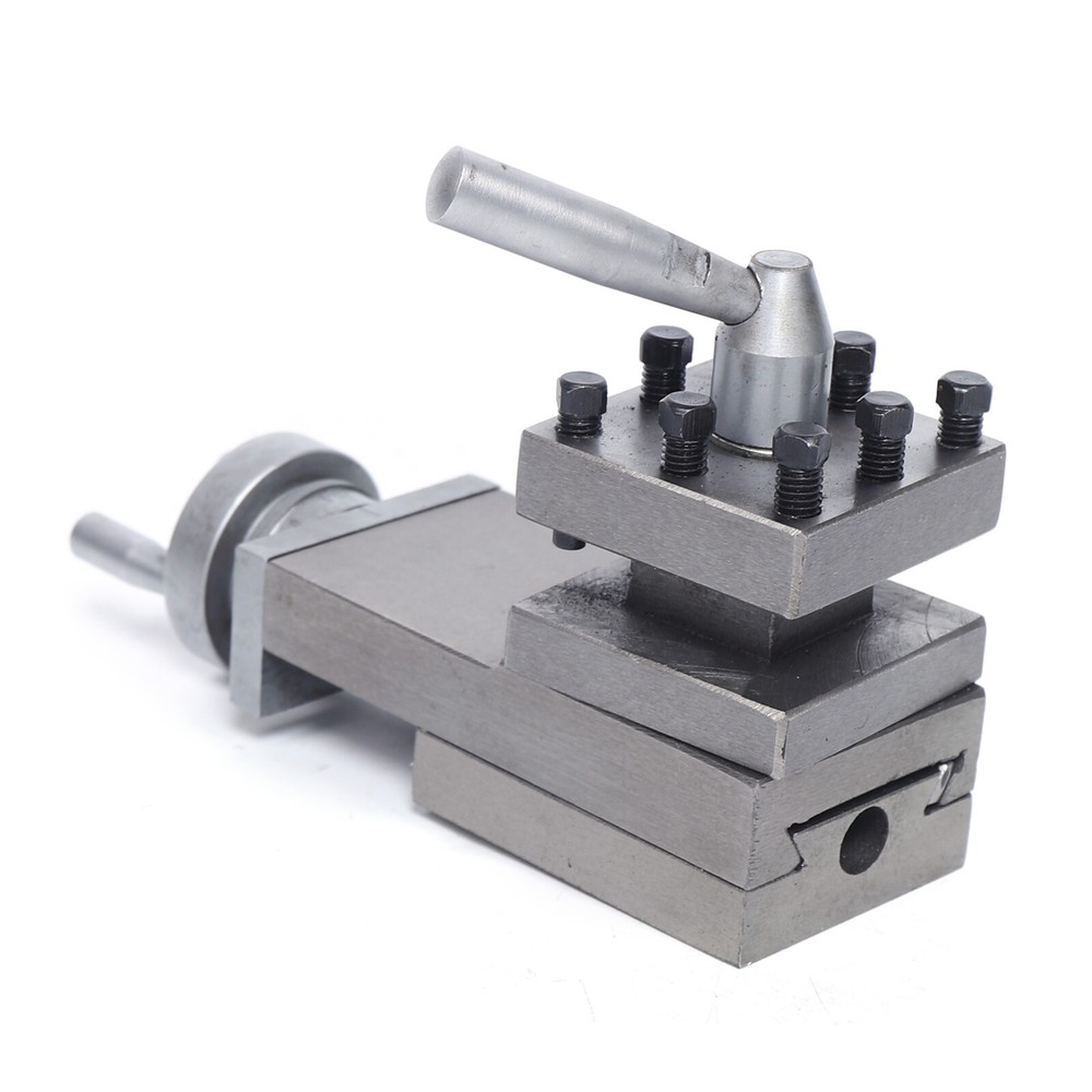 Mini Lathe Tool Post Assembly Holder – Quick Change Cast Iron Accessory