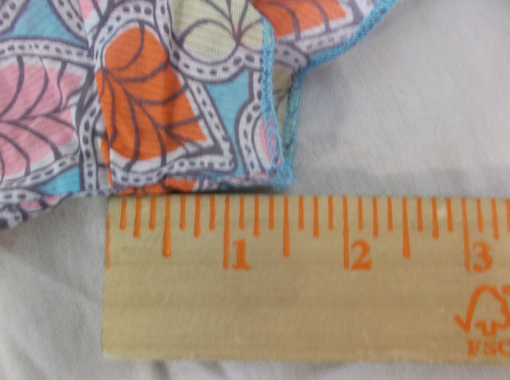 Landau Leaf Pattern Scrub Top 6692