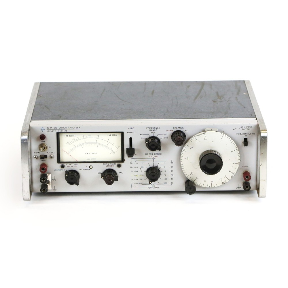 1960s Hewlett Packard Model 334A Distortion Analyzer - Vintage Original HP '60s