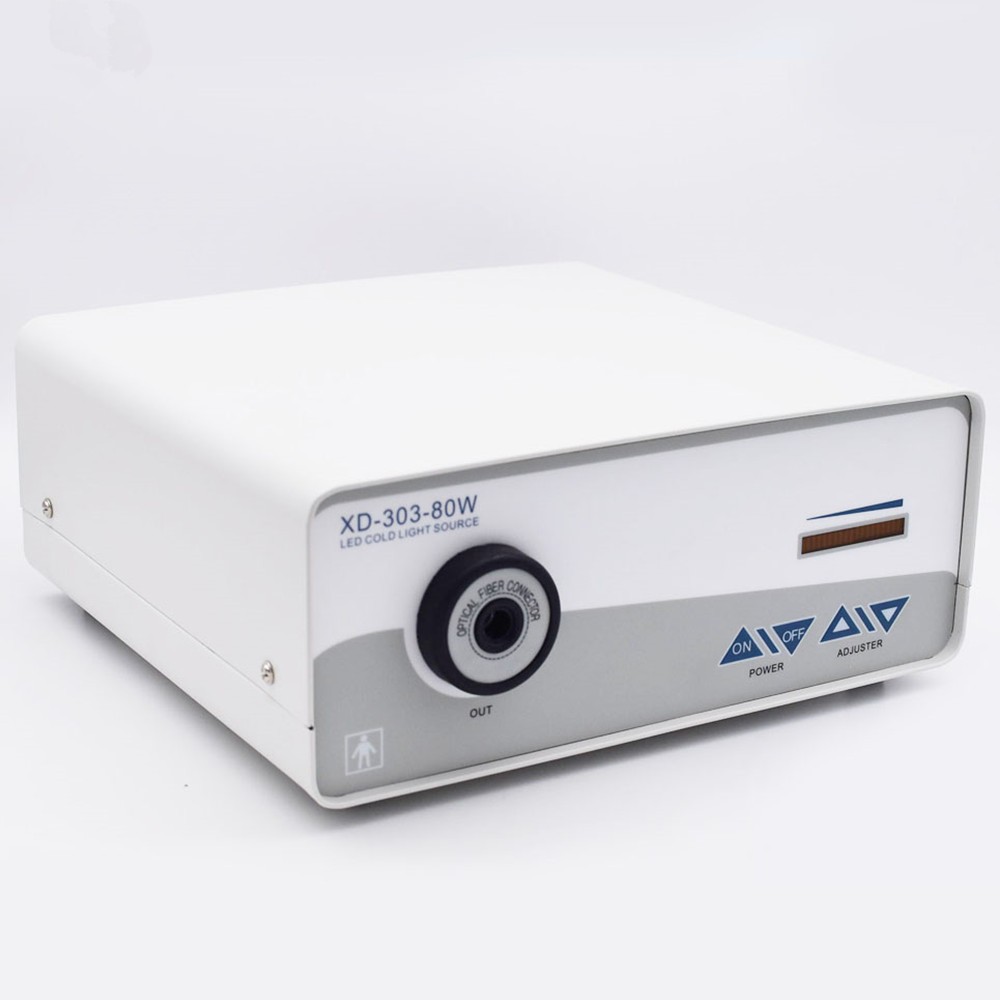 80W Medical LED Cold Light Source for Endoscope Microscope Inspection or Surgery