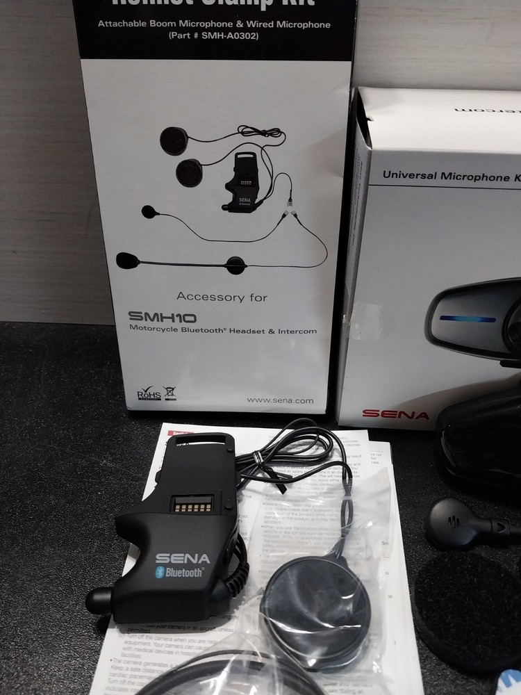 Sena SMH10-11 Motorcycle Bluetooth Headset & Intercom System & New Helmet Kit